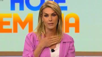 Ana Hickmann apresenta Hoje em Dia ao vivo e faz desabafo sobre agressão - Record Tv