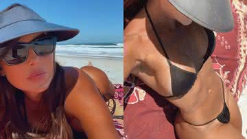 Deborah Secco posa com biquíni supercavado em dia de praia no Rio de Janeiro - Instagram