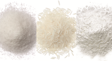 Açúcar, arroz e farinha - Shutterstock