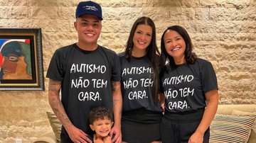 Felipe Araújo se reúne com ex-esposa, mãe e filho para campanha de conscientização sobre o autismo - Instagram