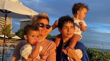 Nanda Costa e Lan Lanh aproveitaram um dia de sol na praia com as filhas Kim e Tiê - Instagram