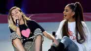 Miley Cyrus revela flerte com Ariana Grande durante gravação: “Ela ficou assustada” - Reprodução