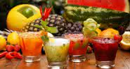 Drinks de frutas saborosos e refrescantes - Instagram
