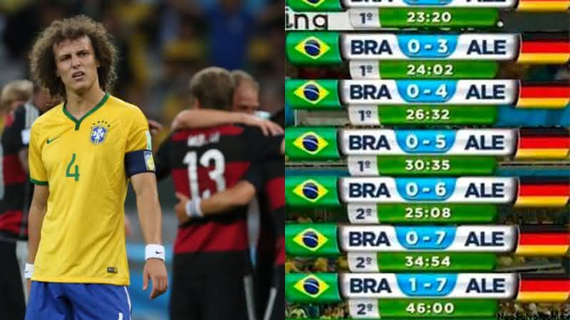 Seis anos do 7x1! Internautas relembram goleada histórica da Alemanha sobre o Brasil na Copa de 2014 - Reprodução/ Twitter/ Globo
