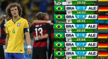 Seis anos do 7x1! Internautas relembram goleada histórica da Alemanha sobre o Brasil na Copa de 2014 - Reprodução/ Twitter/ Globo
