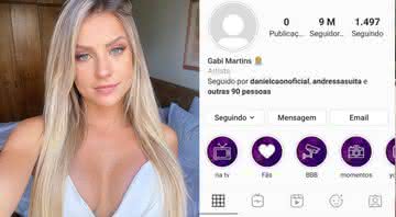 Gabi Martins apagou todas as publicações de seu Instagram - Instagram