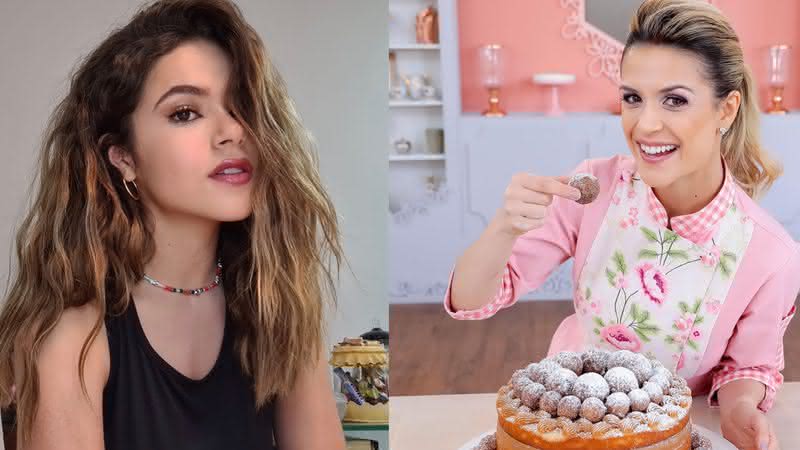 Maisa faz bolo e cupcakes e pede aprovação de Beca Milano - Instagram
