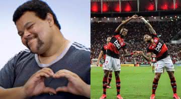 Babu Santana pediu para conhecer Ninho do Urubu e Flamengo convidou o ator - Globo