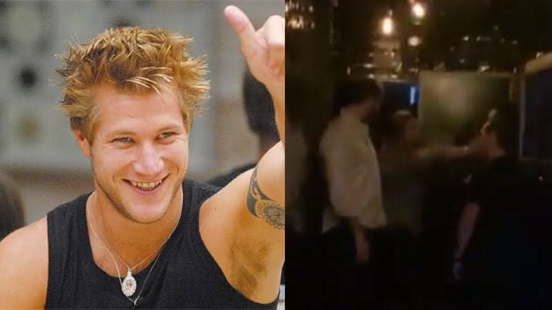 O ex-BBB foi filmado trocando socos com homens em boate - TV Globo/ Instagram