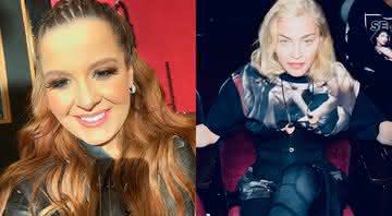 Madonna senta no colo de Maiara durante show da Rainha do Pop em Londres - Instagram