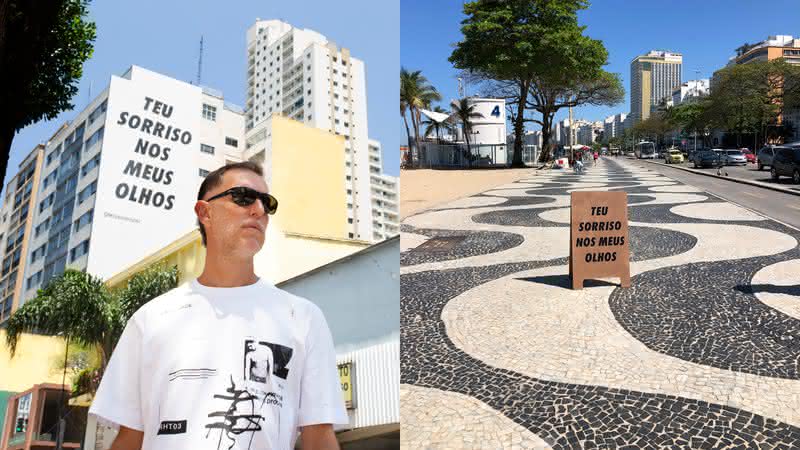Por meio de intervenções artísticas, ação busca espalhar mensagem afetiva em cidades do Brasil - Divulgação - Debby Gram e Felipe Morozini