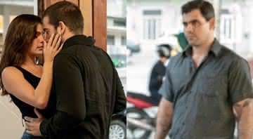 Amor de Mãe: Magno flagra Betina aos beijos com Sandro e sofre com punhalada - TV Globo