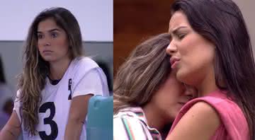 Durante conversa com Ivy, Gizelly confessou estar com medo da possibilidade de Marcela ser eliminada - Globo
