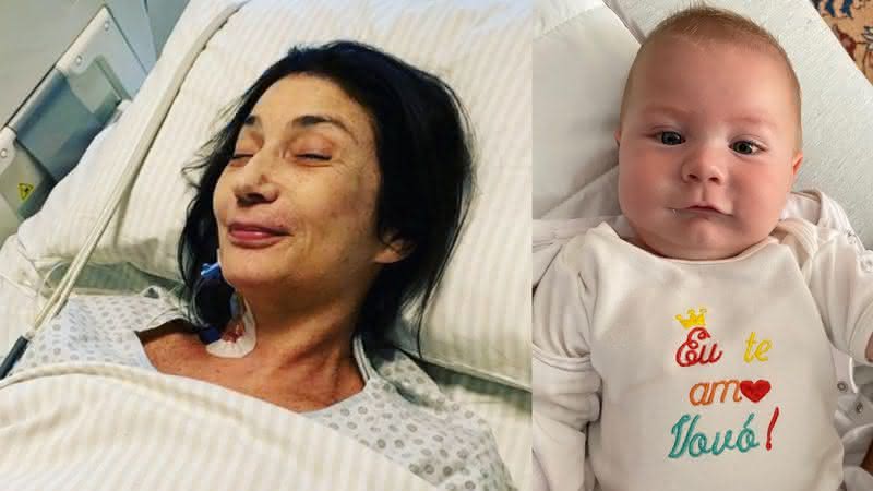 Após cirurgia, cantora Zizi Possi surge com neto no colo e se declara: "Alegria de voltar pra casa" - Instagram
