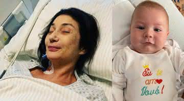 Após cirurgia, cantora Zizi Possi surge com neto no colo e se declara: "Alegria de voltar pra casa" - Instagram