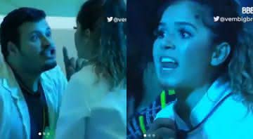 Gizelly e VH protagonizaram barraco com direito a gritaria - TV Globo