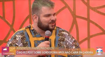 Blogueiro fala sobre gordofobia no 'Encontro com Fátima Bernardes' - TV Globo