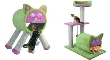 Os arranhadores são ótimos itens para divertir e relaxar os gatinhos - Reprodução/Amazon