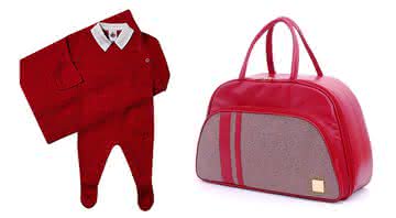 Vermelho é a opção certeira para a cor da saída de maternidade - Reprodução/Amazon