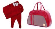Vermelho é a opção certeira para a cor da saída de maternidade - Reprodução/Amazon