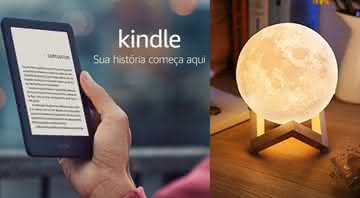 Kindle, luminária, caneca elétrica e outros itens para presentear - Reprodução/Amazon