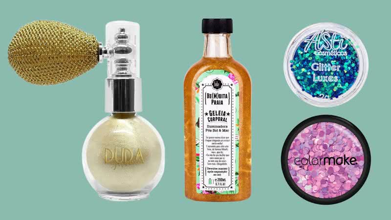 Geleia iluminadora, spray glitter e outros produtos que vão te fazer brilhar no Carnaval 2022 - Reprodução/Amazon