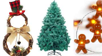 Guirlanda, árvore de natal, luminária e muitos outros itens para decorar a sua casa - Reprodução/Amazon