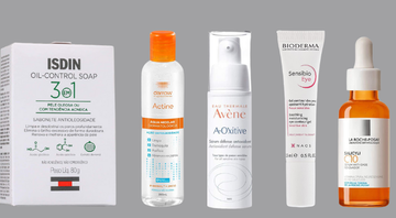 Sérum, água micelar, sabonete facial e outros produtos para cuidar da sua pele - Reprodução/Amazon