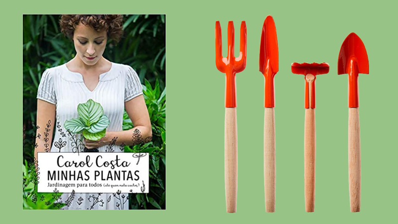 Livros, kits de acessórias e outros itens que vão conquistar os apaixonados por jardinagem - Reprodução/Amazon