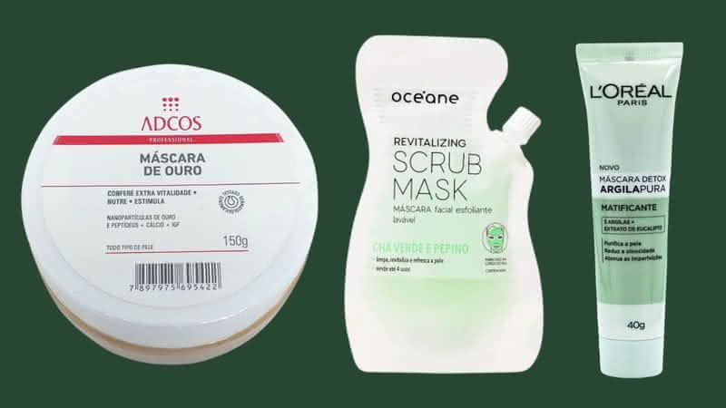 Máscara esfoliante, detox, hidratante e diversas outras para cuidar da sua pele - Reprodução/Amazon