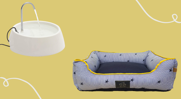 Shampoo, cama, fonte de água e outros itens em oferta para o seu pet - Reprodução/Amazon