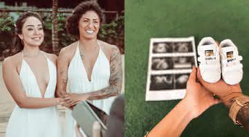 Cristiane Rozeira, atacante da Seleção, anuncia gravidez da esposa Ana Paula - Reprodução/ Instagram