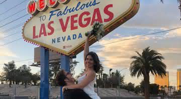 Fábio Porchat e Nataly Mega se casam em Las Vegas - Instagram