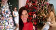 Larissa Manoela, Andressa Suita e Romana Novais compartilhou o resultado da árvore de natal em suas casas - Reprodução/ Instagram