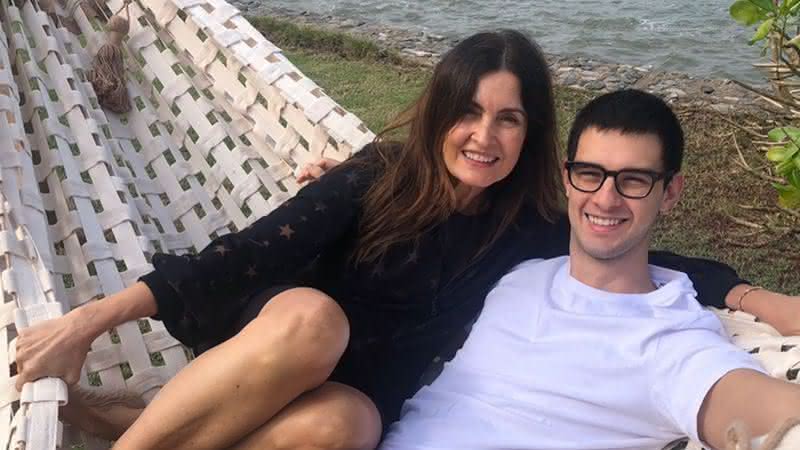 Fátima Bernardes se despede do filho - Instagram