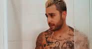 Gui Araújo tomando banho ao som de hit de Anitta - Instagram