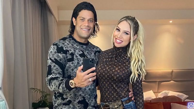 Hulk Paraíba marca na pele o nome de Camila Ângelo após noiva fazer tatuagem em sua homenagem - Reprodução/ Instagram
