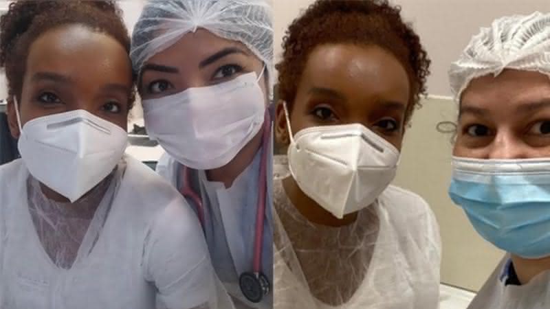 Thelma Assis trabalha na linha de frente no combate à Covid-19 em hospital de Manaus - Reprodução/ Instagram
