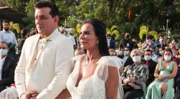 Gretchen e Esras se casaram em Belém - MARCOS RIBAS/BRAZIL NEWS