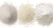 Açúcar, arroz e farinha - Shutterstock
