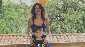 Luciana Gimenez com o filho Lorenzo - Reprodução: Instagram