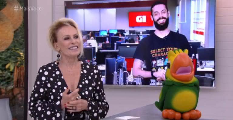 Ana Maria Braga e Cauê Fabiano - Reprodução/ TV Globo