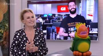 Ana Maria Braga e Cauê Fabiano - Reprodução/ TV Globo