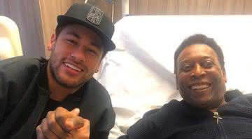 Neymar Jr. e Pelé  - Reprodução/ Instagram 
