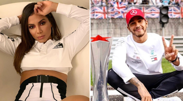 Anitta e Lewis Hamilton - Reprodução/Instagram