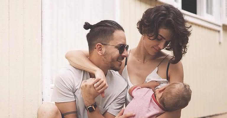 Junior Lima e Mônica Benini com Otto, filho do casal - Reprodução/Instagram