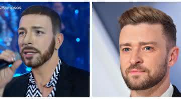 Di Ferrero e Justin Timberlake - Reprodução/ TV Globo