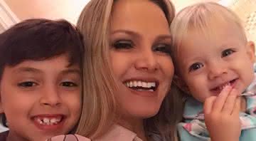 Eliana com os filhos, Arthur e Manuela - Reprodução/Instagram