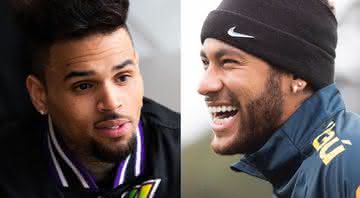 Neymar jr. e Chris Brown  - Reprodução/ Instagram