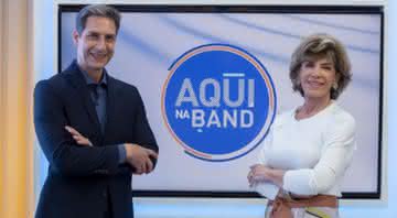 Luís Ernesto Lacombe e Silvia Poppovic - Reprodução/ Band TV